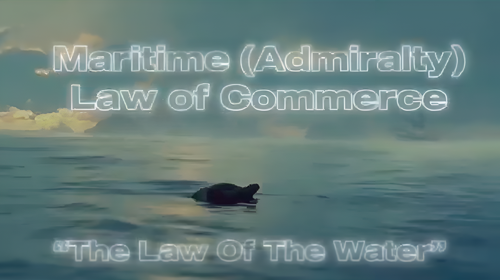 #2 Maritime Law of Commerce - The Law of The Water - Top Ten Reasons Why Child Support Should Be Abolished